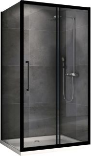 Душевой уголок ABBER Schwarzer Diamant AG30130BH-S75B 130x75см чёрный