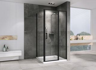 Душевой уголок ABBER Sonnenstrand 120x80см чёрный AG04120BS-S80B