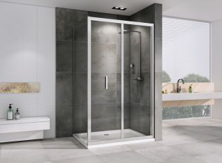 Душевой уголок ABBER Sonnenstrand 100x80см хром AG07100-S80