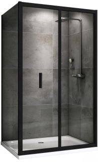 Душевой уголок ABBER Sonnenstrand 90x90см чёрный AG07090B-S90B