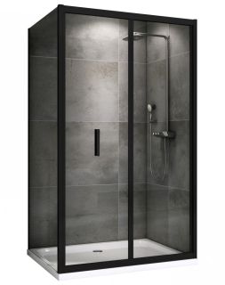 Душевой уголок ABBER Sonnenstrand AG07120B-S75B 120x75см чёрный