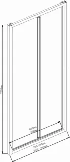 Душевая дверь Aquanet Alfa NAA6422 210022 120 см стекло прозрачное профиль хром