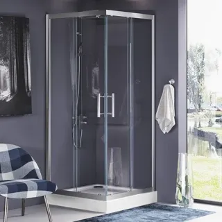 Душевой уголок Aquanet Delta Cube NPE1142 183843 100x100 см стекло прозрачное профиль хром