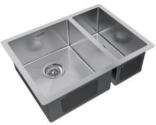 Мойка кухонная Paulmark Gerberg PM225944-BSL левая брашированная нержавеющая сталь