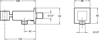 Шланговые подсоединения Jacob Delafon E14791-CP