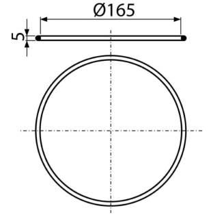 Резиновая прокладка AlcaPlast для фланца трапа APV0006