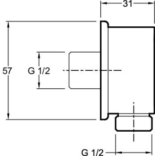 Шланговые подсоединения Jacob Delafon E75142-CP