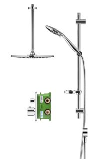 Душевой комплект Swedbe Platta 5557G1 с термостатом хром/серый