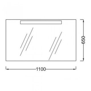 Зеркало с подсветкой 110 см PRESQU'ILE  Jacob Delafon EB1110-NF