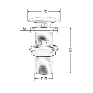 Донный клапан для раковины Artceram ACA038 13 00 orange cameo