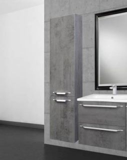 Пенал Bellezza Луиджи 35см правый серый 00000007051