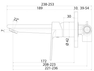 Встраиваемый смеситель для раковины IDDIS Edifice хром EDISB00i65