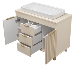 Напольная тумба под раковину Brevita Enfida ENF-06100-0343Я 100см бежевый