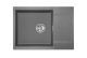 Мойка кухонная Granula 7003, ГРАФИТ