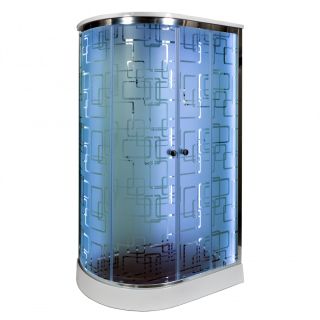 Душевая кабина Deto ЕМ1511 R LED 110х80х220 см