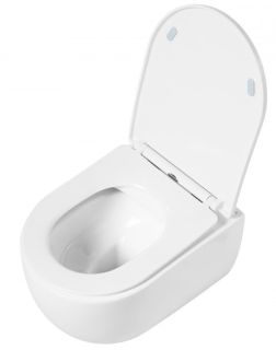 Подвесной унитаз Art&Max Bologna безободковый белый AM211CHR