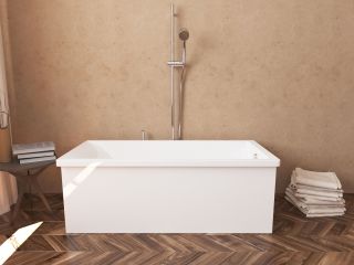 Ванна из искусственного камня AquaStone Армада 150x74см белый