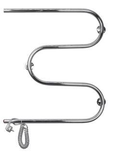 Полотенцесушитель электрический Domoterm DMT 107-25 60x50 EK L хром