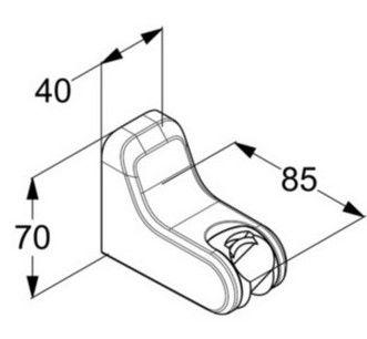 Держатель для душа Kludi Freshline хром 6455205-00