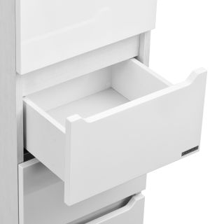 Шкаф-колонна Акватон Дакота белый/выбеленное дерево 1A203203DAAY0