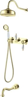 Душевой комплект Boheme Imperiale Ripresa золото 328
