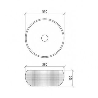 Раковина накладная Boheme Corian золото 819-G