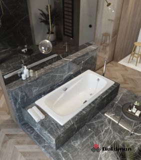 Ванна чугунная Goldman Art AT18085 180x85см с ножками