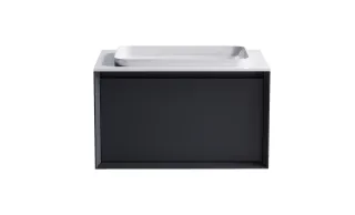 Тумба с раковиной Astra-Form Фрейм 4631177713842 80 см серый матовый