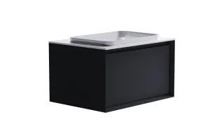 Тумба с раковиной Astra-Form Фрейм 4631177713842 80 см серый матовый