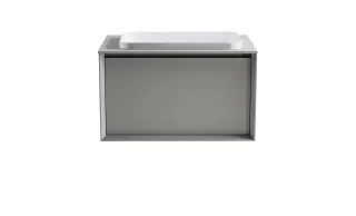 Тумба с раковиной Astra-Form Фрейм 4631177715204 70 см серый матовый