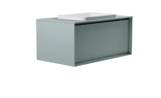 Тумба с раковиной Astra-Form Фрейм 4631177715303 90 см зелёный матовый