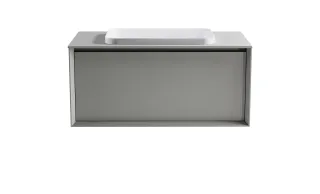 Тумба с раковиной Astra-Form Фрейм 4631177715327 90 см серый матовый
