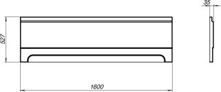 Фронтальная панель для ванны Aquanet Extra 254891 160 см