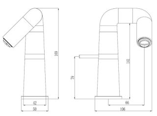 Смеситель для раковины Haiba HB10813-7 чёрный матовый