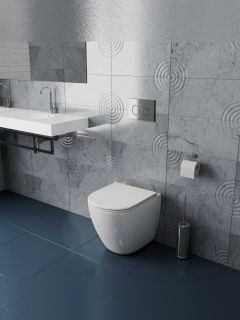 Унитаз приставной Maretti Elena безободковый с микролифтом, EA10PRBM14-844, белый