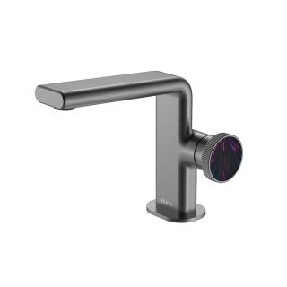 Смеситель для раковины Black&White Gravity 7207GM оружейная сталь