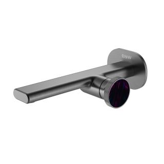 Смеситель для раковины Black&White Gravity 7407GM оружейная сталь