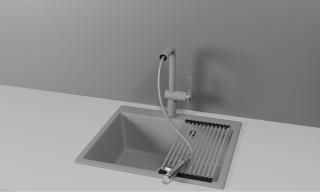 Смеситель для кухни Granula 8169, АЛЮМИНИУМ Алюминиум