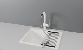 Смеситель для кухни Granula 8169, АРКТИК (БЕЛЫЙ) белый