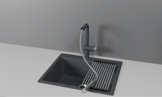 Смеситель для кухни Granula 8169, ГРАФИТ графит