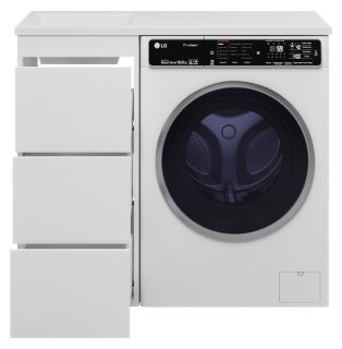 Напольная тумба под раковину Brevita Grafit GRA-01040-023Я под стиральную машину 40см белый