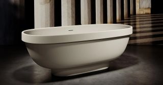 Ванна из искусственного камня Salini Greca S-Stone 103121MRH 180x80см RAL снаружи