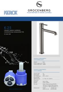 Смеситель для раковины Высокий Grocenberg GB3029BG Графит