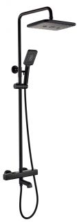 Душевая система с термостатом Grocenberg GB7005 Черный матовый