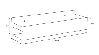 Полка подвесная Boheme Q 10965-BR бронза