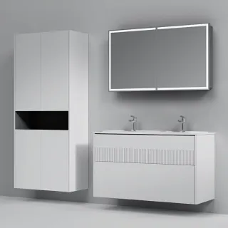 Тумба под раковину Am.Pm Func M8FFUX1202WM подвесная белая матовая 120  см