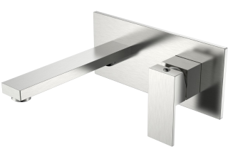 Встраиваемый смеситель для раковины Boheme Qubic 475-NB никель брашированный