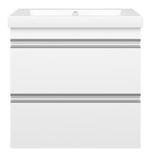 Подвесная тумба под раковину Misty Ингрид 60см белый