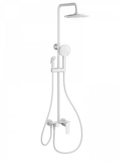 Душевая стойка Wonzon & Woghand WW-A30874-MW белый матовый