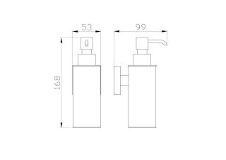 Дозатор для мыла Wonzon & Woghand Polo WW-8932 хром